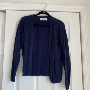 Navy knit sweater